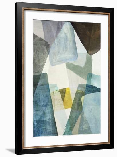 Blue Geometric II-PI Studio-Framed Art Print