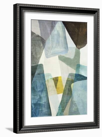 Blue Geometric II-PI Studio-Framed Premium Giclee Print