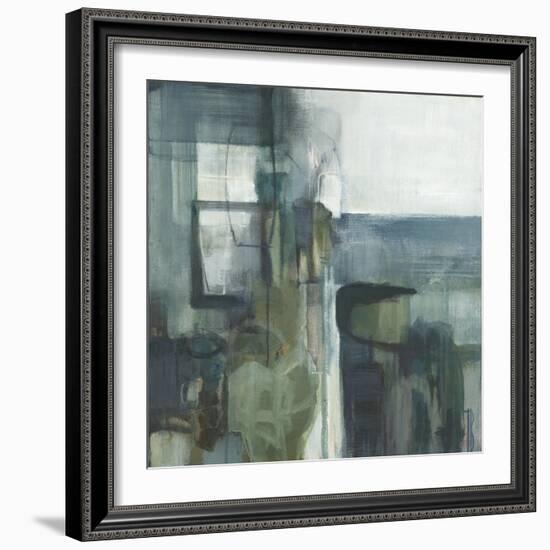 Blue Geometry-Terri Burris-Framed Art Print