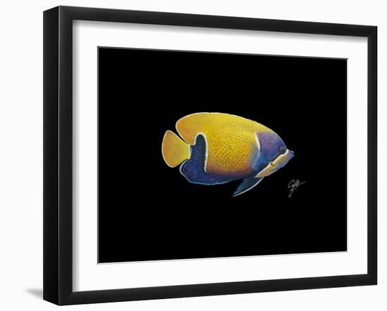 Blue Girdled Angel-Durwood Coffey-Framed Giclee Print