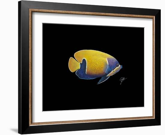 Blue Girdled Angel-Durwood Coffey-Framed Giclee Print