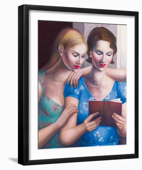 Blue Girls-Rachel Deacon-Framed Giclee Print