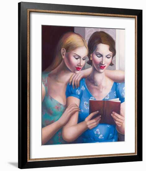 Blue Girls-Rachel Deacon-Framed Giclee Print