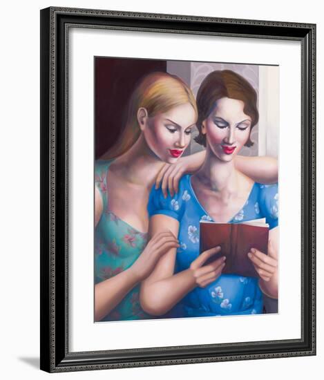 Blue Girls-Rachel Deacon-Framed Giclee Print