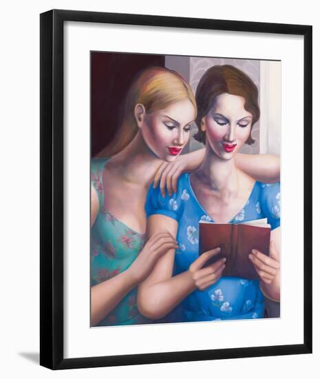 Blue Girls-Rachel Deacon-Framed Giclee Print