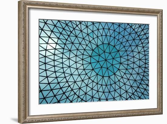 Blue Glass Skylight-Take to the Seas-Framed Art Print