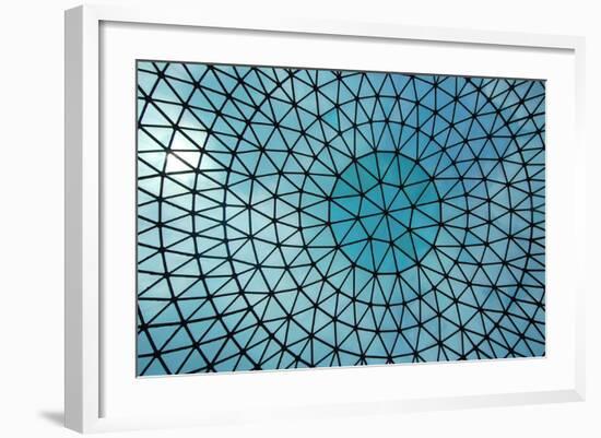 Blue Glass Skylight-Take to the Seas-Framed Art Print