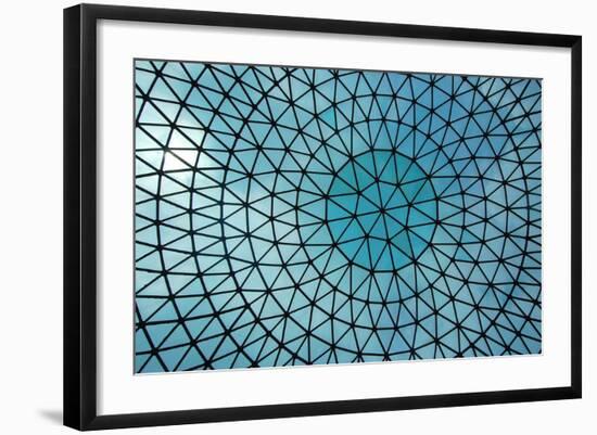 Blue Glass Skylight-Take to the Seas-Framed Art Print