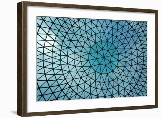 Blue Glass Skylight-Take to the Seas-Framed Art Print