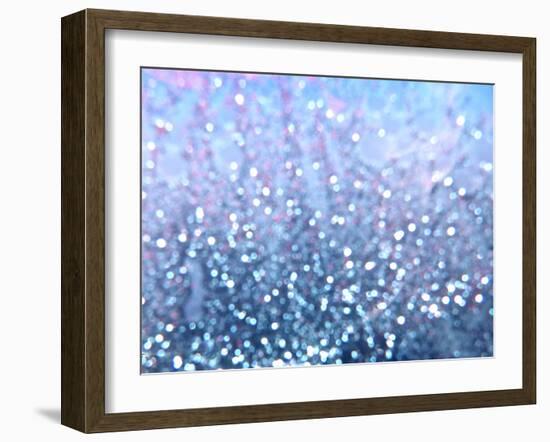 Blue Glitter I-Monika Burkhart-Framed Photographic Print