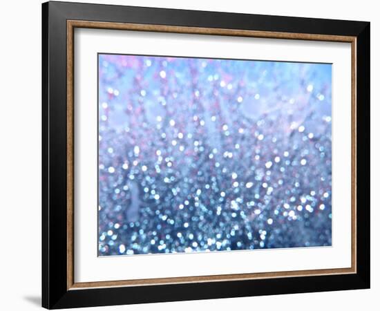 Blue Glitter I-Monika Burkhart-Framed Photographic Print