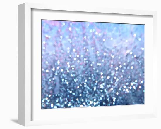 Blue Glitter I-Monika Burkhart-Framed Photographic Print