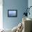 Blue Glitter I-Monika Burkhart-Framed Premier Image Canvas displayed on a wall