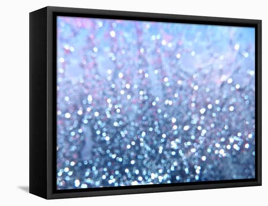 Blue Glitter I-Monika Burkhart-Framed Premier Image Canvas
