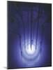 Blue Glow of Nuclear Reactors Core, Ca. 1990-null-Mounted Photo