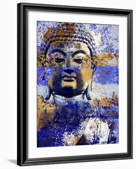 Blue Gold Prayer-Milli Villa-Framed Art Print