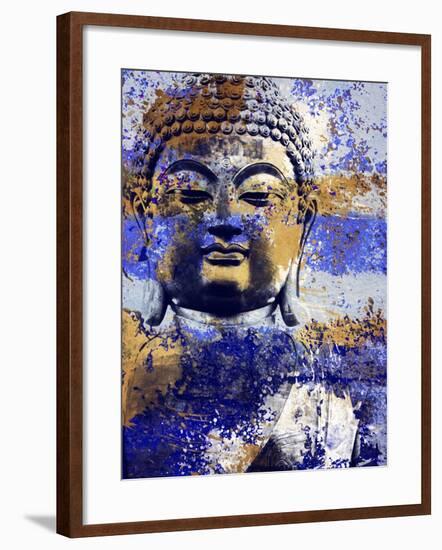 Blue Gold Prayer-Milli Villa-Framed Art Print