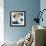 Blue & Gold Revolution II-Megan Meagher-Framed Art Print displayed on a wall