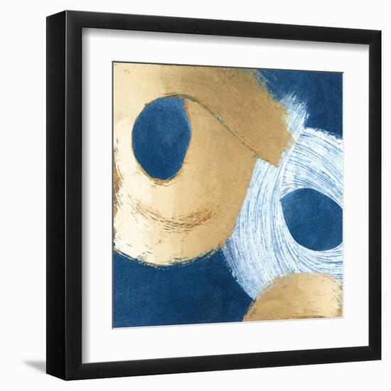 Blue & Gold Revolution II-Megan Meagher-Framed Art Print