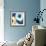 Blue & Gold Revolution III-Megan Meagher-Framed Art Print displayed on a wall