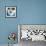 Blue & Gold Revolution IV-Megan Meagher-Framed Art Print displayed on a wall