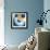 Blue & Gold Revolution IV-Megan Meagher-Framed Art Print displayed on a wall