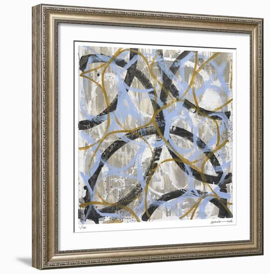 Blue Gold-Maria Lobo-Framed Giclee Print