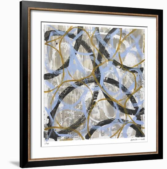 Blue Gold-Maria Lobo-Framed Giclee Print