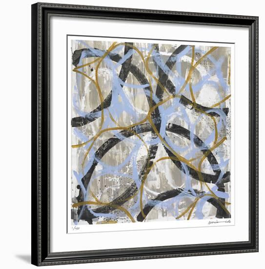 Blue Gold-Maria Lobo-Framed Giclee Print