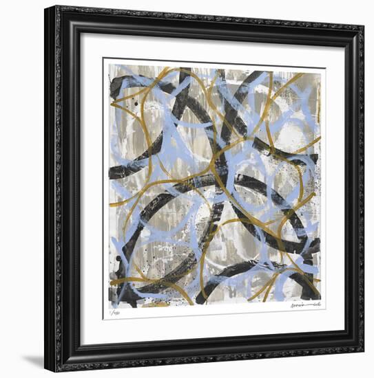 Blue Gold-Maria Lobo-Framed Giclee Print