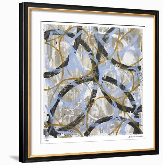 Blue Gold-Maria Lobo-Framed Giclee Print