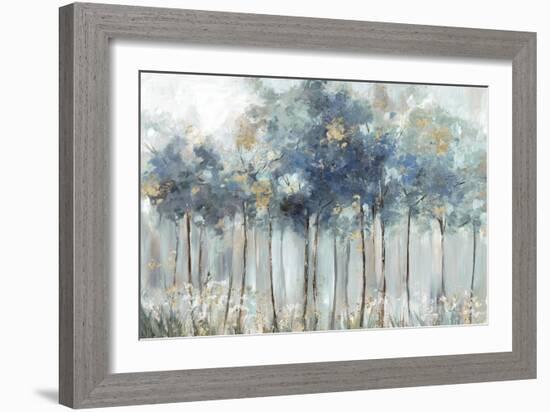 Blue Golden Forest-Allison Pearce-Framed Art Print