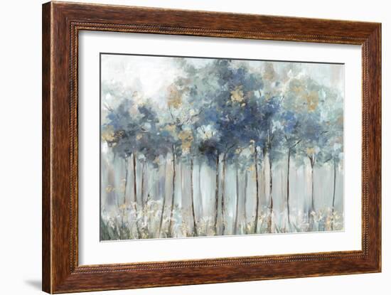 Blue Golden Forest-Allison Pearce-Framed Art Print