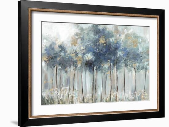 Blue Golden Forest-Allison Pearce-Framed Art Print