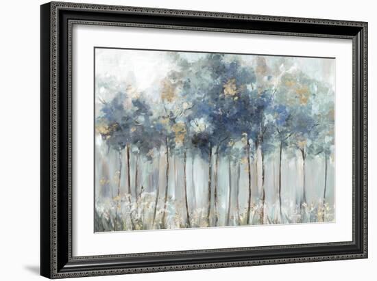 Blue Golden Forest-Allison Pearce-Framed Art Print