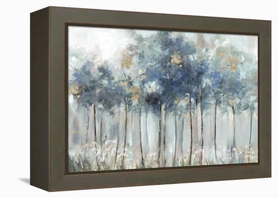 Blue Golden Forest-Allison Pearce-Framed Stretched Canvas