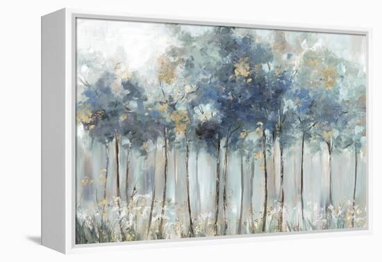 Blue Golden Forest-Allison Pearce-Framed Stretched Canvas