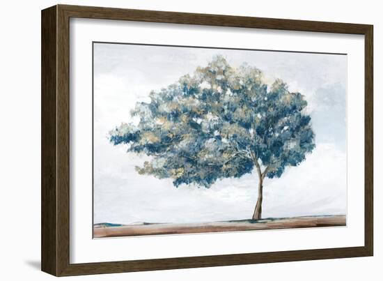 Blue Golden Tree-Ian C-Framed Art Print