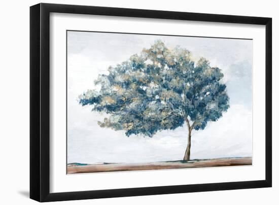 Blue Golden Tree-Ian C-Framed Art Print