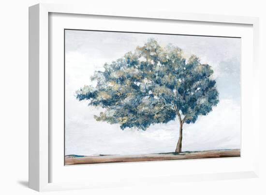 Blue Golden Tree-Ian C-Framed Art Print