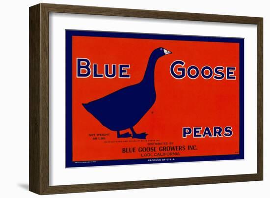 Blue Goose Pears-null-Framed Giclee Print