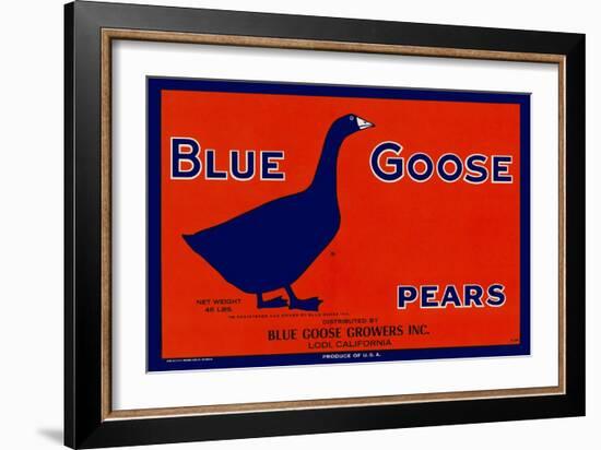 Blue Goose Pears-null-Framed Giclee Print