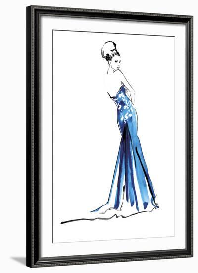 Blue Gown-Johanna Fernihough-Framed Giclee Print