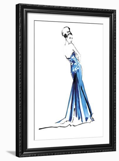 Blue Gown-Johanna Fernihough-Framed Giclee Print