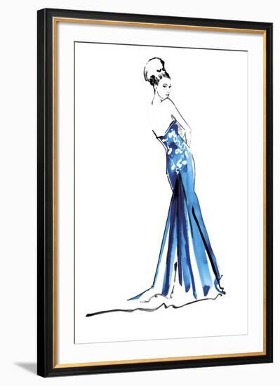 Blue Gown-Johanna Fernihough-Framed Giclee Print