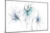 Blue Graphite Floral Trio-Avery Tillmon-Mounted Art Print