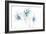 Blue Graphite Floral Trio-Avery Tillmon-Framed Art Print