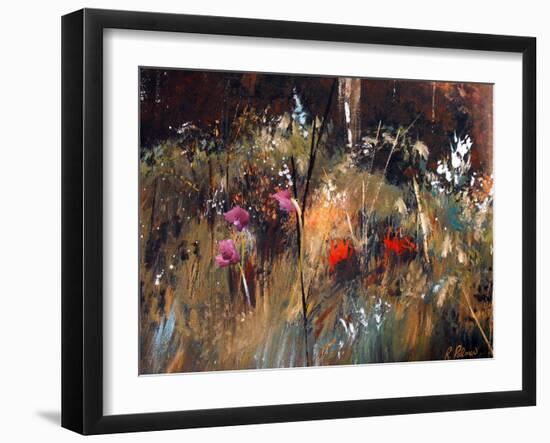 Blue Grass And Wild Flowers-Ruth Palmer-Framed Art Print