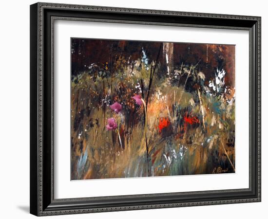 Blue Grass And Wild Flowers-Ruth Palmer-Framed Art Print
