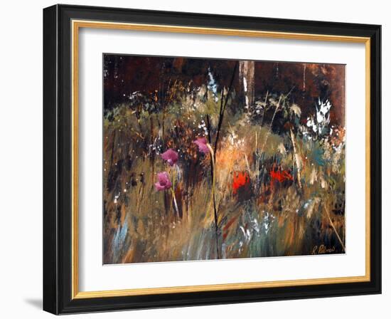 Blue Grass And Wild Flowers-Ruth Palmer-Framed Art Print